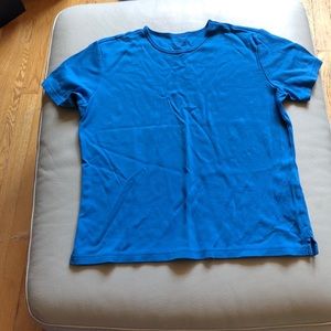 Talbots PS bright blue roundneck tee